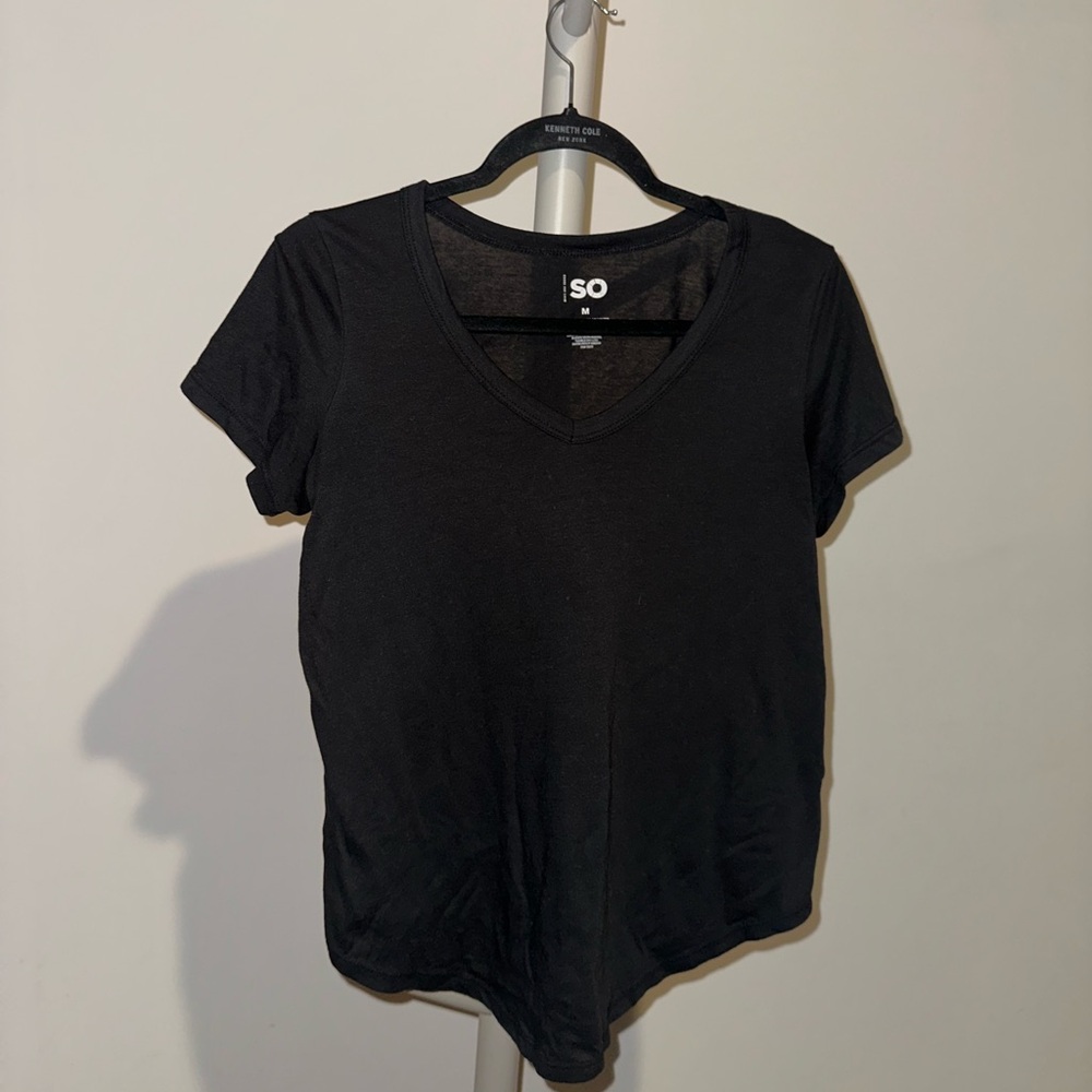 SO Classic Black V-Neck Tee